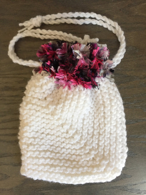 KNITTING PATTERN: Garter Stitch Cinch Sack Bag